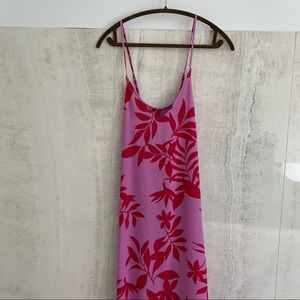 old navy tropical maxi dress NWOT